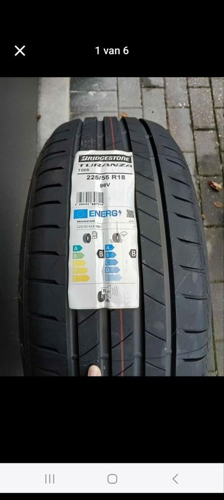 225 55 R18 98v Bridgestone Turanza 2 nieuwe banden, Ophalen