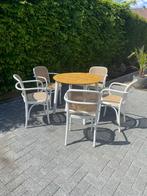 Binnen en buitentafel met 5 stoelen (plooibaar), Jardin & Terrasse, Tables de jardin, Enlèvement