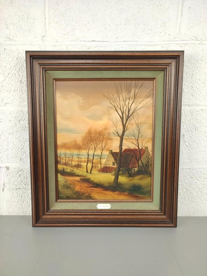 Landschap schilderij Paul Boonaert, Antiek en Kunst, Kunst | Schilderijen | Klassiek, Ophalen of Verzenden