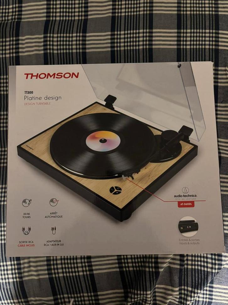 Thomson TT300 platenspeler, Auto diversen, Autospeakers, Zo goed als nieuw, Ophalen of Verzenden