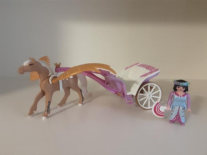 PLaymobil prinses met koets en pegasus, Kinderen en Baby's, Speelgoed | Playmobil, Zo goed als nieuw, Complete set, Ophalen of Verzenden