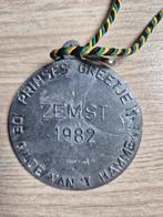 Carnaval medaille Zemst Prinses Greetje 1982, Ophalen of Verzenden