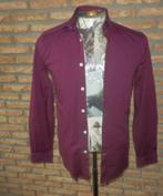 (8)- chemise homme t.XS bordeaux - jules -, Kleding | Heren, Overhemden, JULES, Halswijdte 38 (S) of kleiner, Ophalen of Verzenden