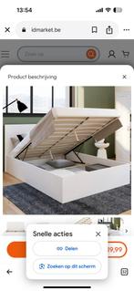 Nieuw bed nog on verpakking, Huis en Inrichting, Ophalen, Wit, Nieuw, Twijfelaar