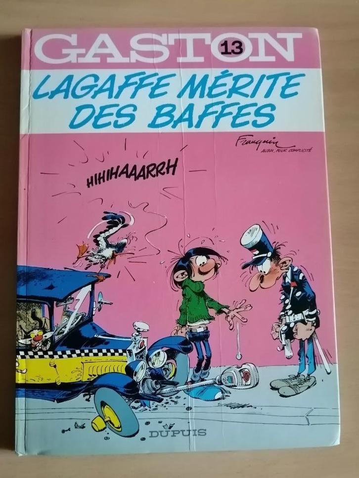 BD Gaston 13. Lagaffe mérite des baffes de FRANQUIN 13a1980, Boeken, Stripverhalen, Ophalen of Verzenden