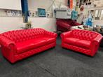 Chesterfield Brighton 3+2 Zits Bankstel Leer, Ophalen