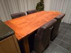 Teak eettafel 2m, Ophalen, Gebruikt