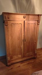Antieke Grenen Kast met Deuren 135x55x195cm, Antiek en Kunst, Antiek | Meubels | Kasten, Ophalen