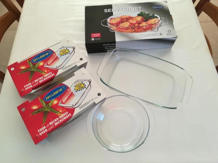 pyrex ovenschotels voor oven, microwave, voor diepvries, Huis en Inrichting, Keuken | Servies, Nieuw, Schaal of Schalen, Overige stijlen