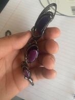 Ketting paars, Handtassen en Accessoires, Kettingen, Ophalen, Zo goed als nieuw, Paars