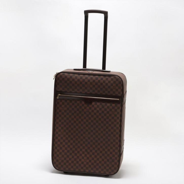 Louis Vuitton Pegase koffer, Handtassen en Accessoires, Koffers, Gebruikt, Leer, 60 tot 70 cm, 45 tot 55 cm, Uitschuifbare handgreep