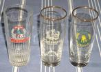 Drie verschillende Bierglazen Brouwerij Tielemans Aarschot, Ophalen of Verzenden, Gebruikt, Glas of Glazen, Overige merken