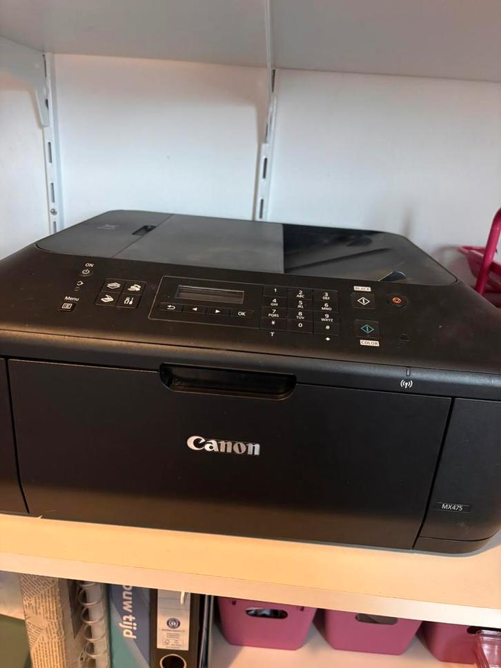 Printer canon mx475, Computers en Software, Printers, Gebruikt, Kopieermachine, Faxen, Kleur printen, Kopieren, Scannen, Zwart-en-wit printen