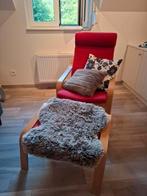 Ikea poang met voetensteun, Ophalen, Zo goed als nieuw