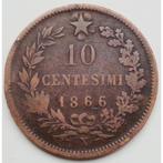 Italië 10 centesimi, 1866 "N" - Naples, Postzegels en Munten, Munten | Europa | Euromunten, Italië, Ophalen of Verzenden, Losse munt