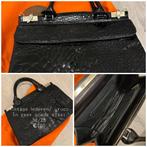 Sac à main vintage, Enlèvement ou Envoi, Utilisé, Noir, Sac à main