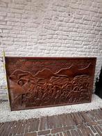 Afrikaans houten paneel, Antiek en Kunst, Ophalen