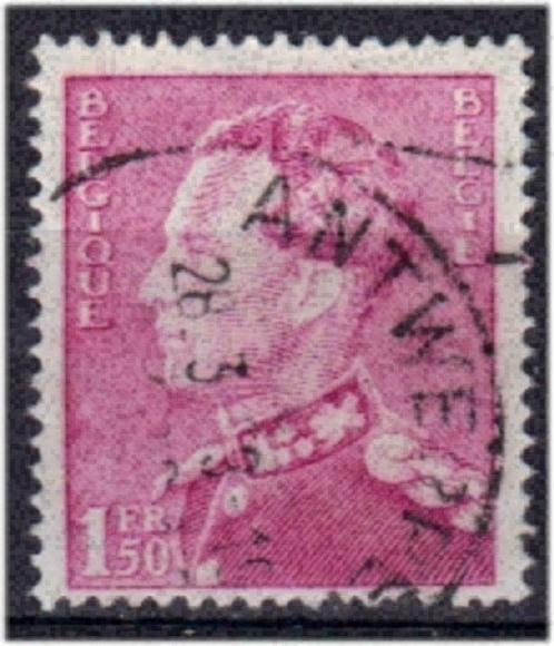 Belgie 1936 - Yvert/OBP 429 - Leopold III - Poortman (ST), Timbres & Monnaies, Timbres | Europe | Belgique, Affranchi, Maison royale