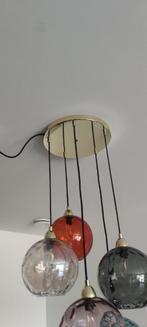 hanglamp, Huis en Inrichting, Lampen | Hanglampen, Ophalen, Zo goed als nieuw, Glas