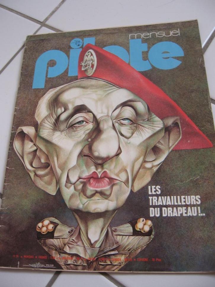 19 nummers van het Journal PILOTE, een satirisch, Verzamelen, Tijdschriften, Kranten en Knipsels, Krant, 1960 tot 1980, Ophalen of Verzenden