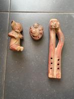 3 terracotta fluiten, Ophalen of Verzenden