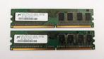 DDR2 - 2x1GB - PC2-4200U, 2 GB, Desktop, Utilisé, DDR2