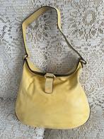 DELVAUX vintage gele leren tas, Ophalen of Verzenden, Geel