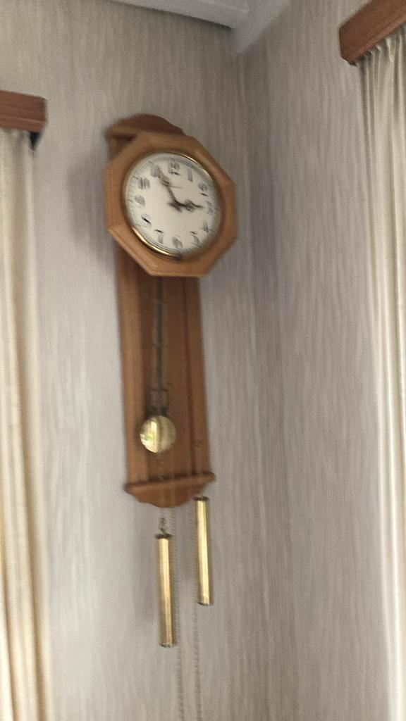 Eiken WARMINK wandklok, Antiek en Kunst, Antiek | Klokken, Ophalen