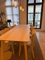 Eettafel met 6 stoelen, Huis en Inrichting, Ophalen, 50 tot 100 cm, Zo goed als nieuw, Vijf personen of meer