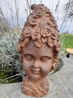 GEPATINEERDE GIETIJZEREN BUSTE VAN EEN FEE, Tuin en Terras, Ophalen of Verzenden, Zo goed als nieuw, Overige materialen, Overige typen