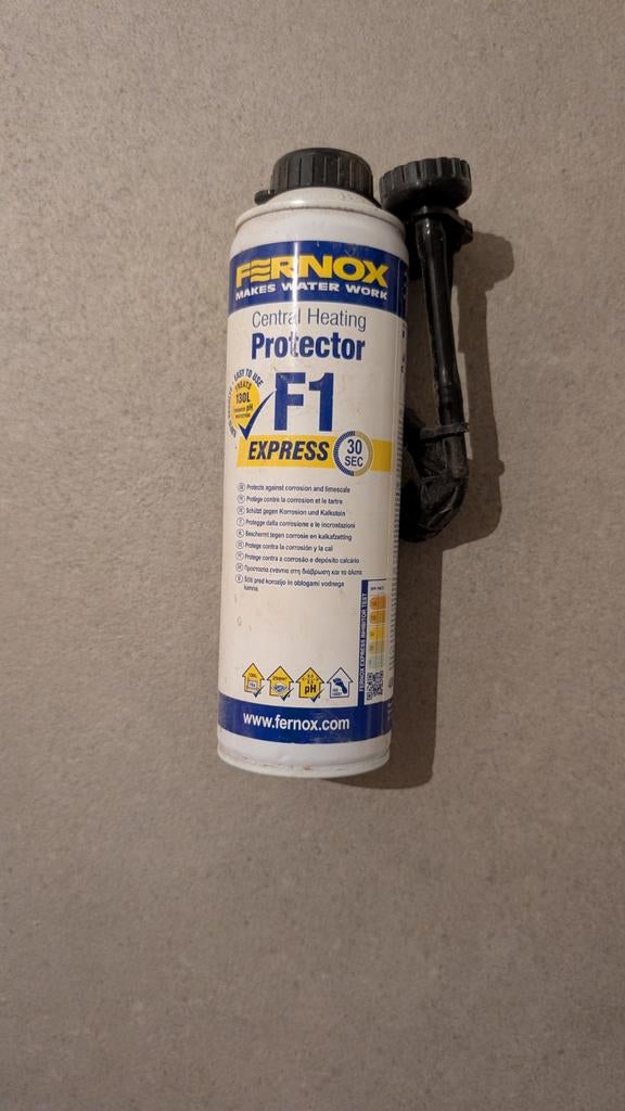 Fernox Express F1 Central Heating Protector, Bricolage & Construction, Chauffage & Radiateurs, Enlèvement