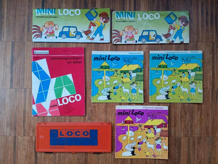 Oude mini Loco met 6 boekjes, Enfants & Bébés, Jouets | Éducatifs & Créatifs, Comme neuf, Langue et Lecture, Compter, Enlèvement ou Envoi