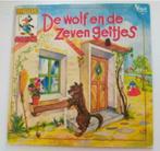 Vinyl 7" single De Wolf en de Zeven Geitjes Rippie Sprookje, Cd's en Dvd's, Ophalen of Verzenden, Verhaal of Sprookje