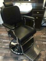 Barbierstoel Old Luxe heren knip stoel baard trim barbier, Ophalen of Verzenden, Nieuw