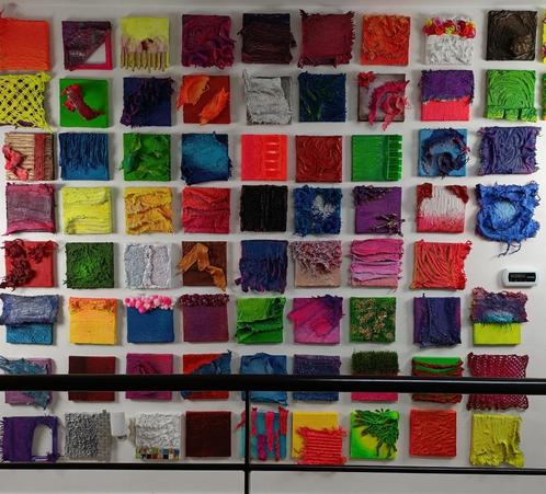 Mozaïekmuur op maat: meer dan 70 stuks, Antiek en Kunst, Kunst | Schilderijen | Abstract, Ophalen of Verzenden