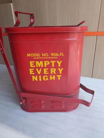 Originele Vintage Waste Can -Foot-Pedal ; Oily Rags beschikbaar voor biedingen