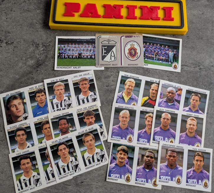 PANINI FOOTBALL 93 15 STICKERS 1993 : E.AALST / BEERSCHOT, Hobby en Vrije tijd, Stickers en Plaatjes, Nieuw, Verzenden