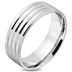 Roestvrij stalen heren ring afwerking hoogglans - OP=OP!, Ophalen of Verzenden, Nieuw, IJzer of Staal, Heer