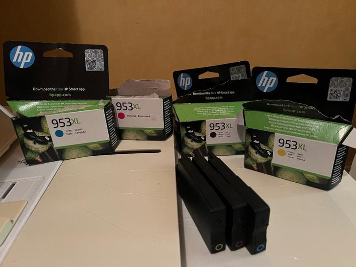HP 953 XL - Nieuwe en halfvolle printerinkt, Computers en Software, Printerbenodigdheden, Nieuw, Cartridge, Ophalen