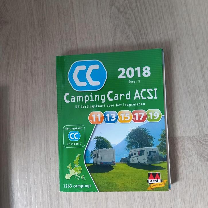 ACSI - CampingCard ACSI 2018 - set 2 delen, Boeken, Reisgidsen, Europa, Ophalen of Verzenden