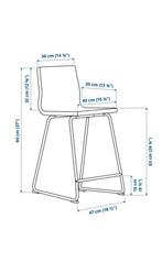 barstoelen ikea, Huis en Inrichting, Barkrukken, Ophalen, Zo goed als nieuw, Leer