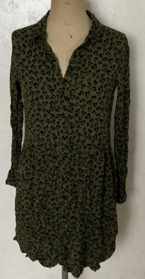 Khaki jurk van Costes, Kleding | Dames, Jurken, Zo goed als nieuw, Maat 34 (XS) of kleiner, Groen, Verzenden