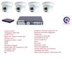 Kit 4 cameras IA LED MICRO IP POE NVR 4K POE, Audio, Tv en Foto, Videobewaking, Ophalen of Verzenden, Nieuw