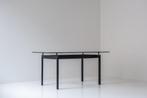 LC6 - Le Corbusier - Cassina - vintage dining table, Gebruikt, Vijf personen of meer, Mid Century, Glas