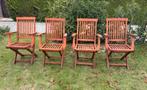 4 tuinstoelen te koop, Ophalen, Gebruikt