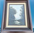 VAN LOON Berdien, intimiteit. Rivier landschap., Antiek en Kunst, Ophalen of Verzenden