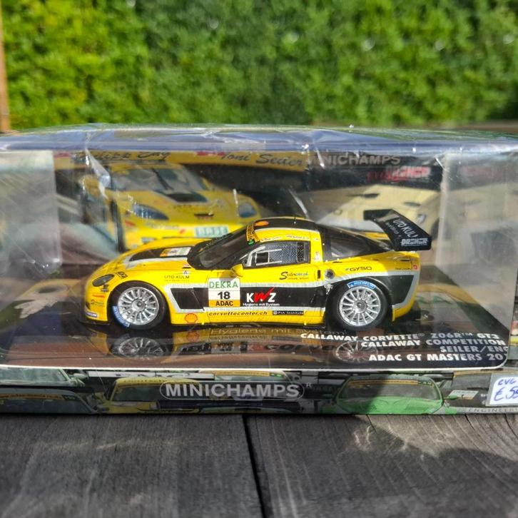 1/43 Minichamps Callaway Corvette Z06 R GT3 #18    2011, Hobby en Vrije tijd, Modelauto's | 1:43, Nieuw, Auto, MiniChamps, Ophalen of Verzenden
