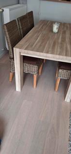 Eettafel + 6 stoelen, 150 à 200 cm, Cinq personnes ou plus, Comme neuf, Enlèvement