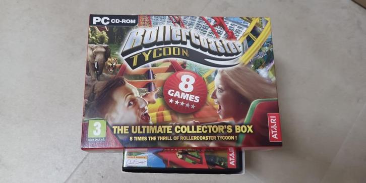 Rollercoaster Tycoon collector's box (8 games), Games en Spelcomputers, Games | Pc, Zo goed als nieuw, Avontuur en Actie, Ophalen of Verzenden