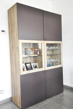 Ikea vitrine besta portes vitrées bicolore TB état, Huis en Inrichting, Kasten | Vitrinekasten, Ophalen, Met deur(en), 100 tot 150 cm